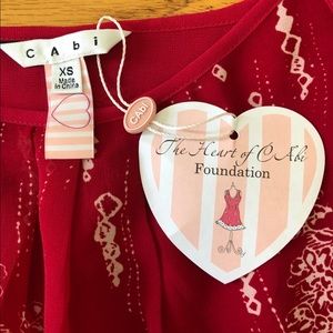 CAbi Tops - NWT CAbi Red Blouse from “The Heart” Collection CAbi Tops - NWT CAbi Red Blouse from “The Heart” Collection